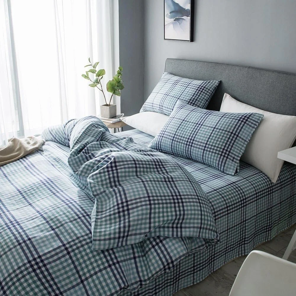 Merryfeel Luxurious Linen Duvet Cover Set King, 100% French Linen Flax